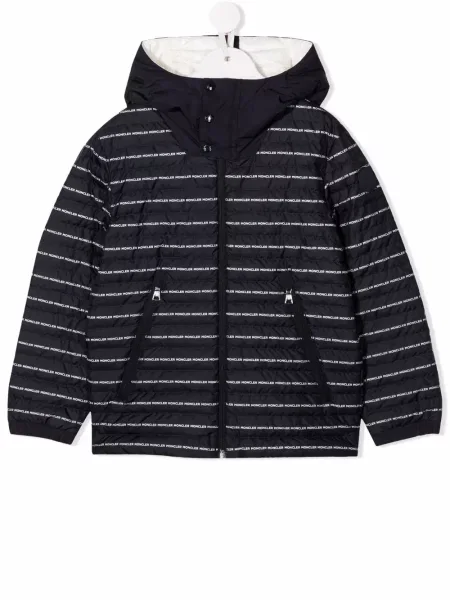 Kurtka dziecięca Moncler Enfant niebieska