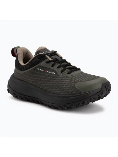 Încălțăminte pentru bărbați Tommy Hilfiger The Canyon X Knit pewter green verde