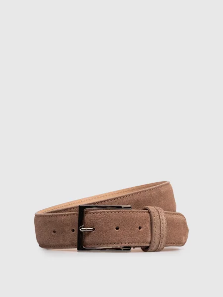 Замшевий ремінь кольору Cashmere&whiskey коричневого