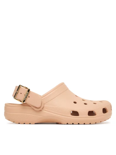 Crocs Šlepetės Classic Metallic Buckle Clog rožinė