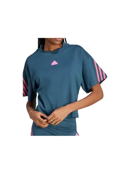 Prugasta majica Adidas plava