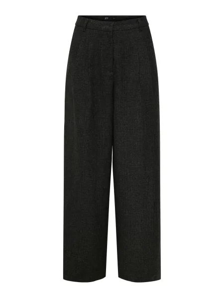 JDY Pantaloni cutați JDYCHARLY gri închis negru