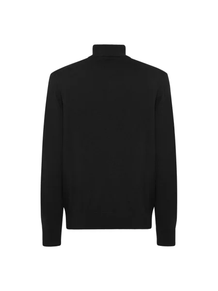 Sweter z golfem Philipp Plein z długim rękawem do golfa czarny
