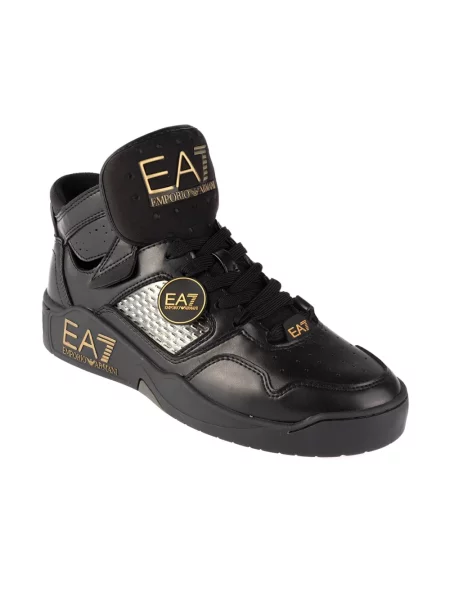 Sneakersy Emporio Armani Ea7 skórzane czarne