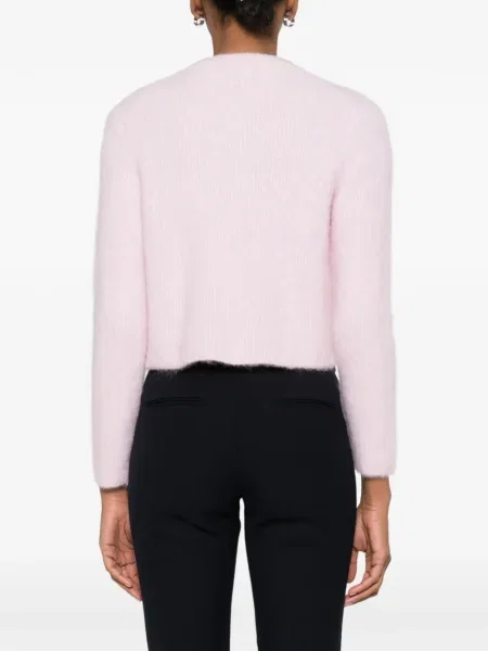 Cardigan Maje lung roz