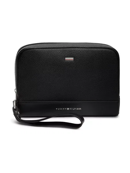 Geantă crossbody Tommy Hilfiger din piele negru