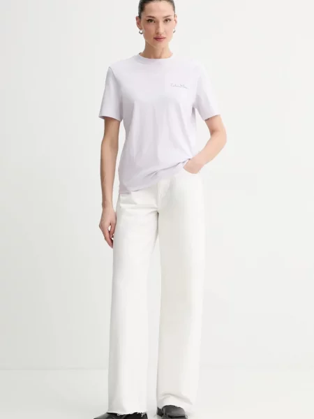 Calvin Klein Jeans kratka majica vijolična