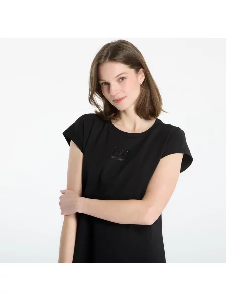 Рокля Ea7 Emporio Armani с автограф черно