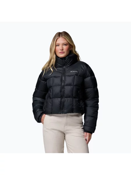 Geacă izolată pentru femei Columbia Puffect III Cropped black negru