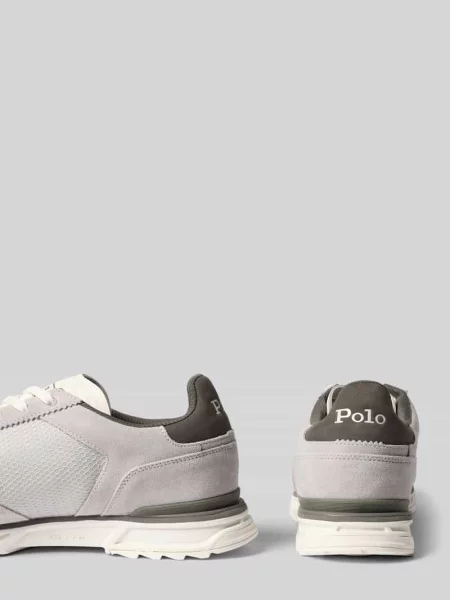Sneakersy o niskim kroju z detalem z logo Polo Ralph Lauren szare