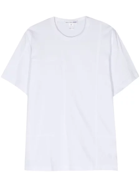 Tricou Comme Des Garçons Shirt cu decolteu rotund alb