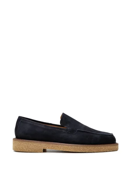 Pantofi loafer Chuckies din piele de căprioară albastru