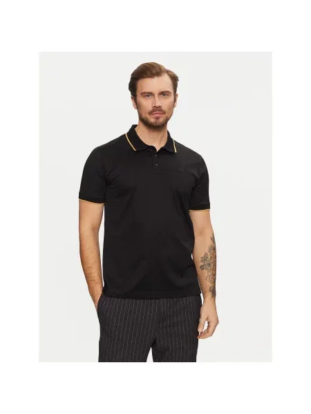 KARL LAGERFELD Polo Regular Fit μαύρο