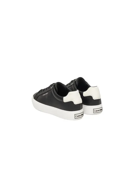 Calvin Klein Sportcipők Vulc Lace Up Lth/Moire Bt fekete