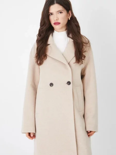 Medicine płaszcz przejściowy oversize beżowy