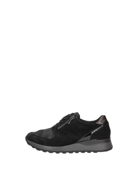 Sneakersy Waldläufer skórzane czarne
