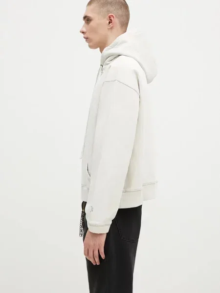 A-COLD-WALL* bluza Millbank Hoodie z kapturem gładka beżowy