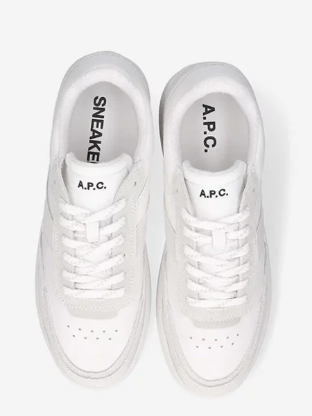 A.P.C. bőr sportcipő Plain fehér