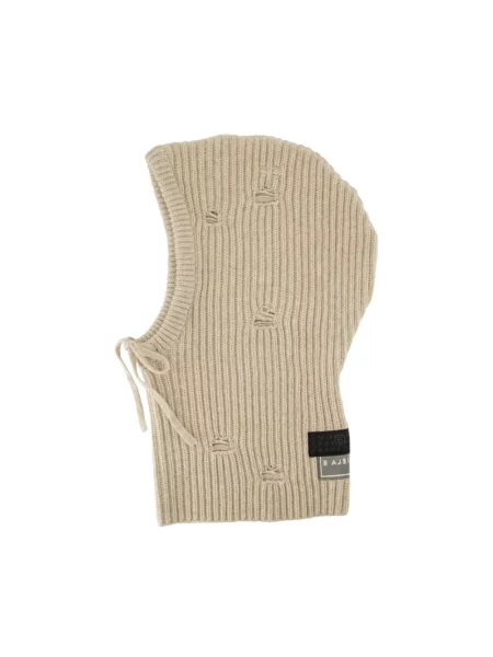 Czapka Mm6 Maison Margiela wełniana brązowa