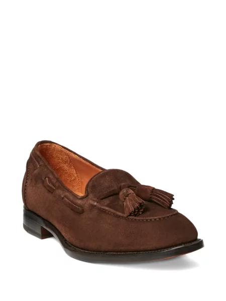 Pantofi loafer Ralph Lauren Purple Label din piele de căprioară violet
