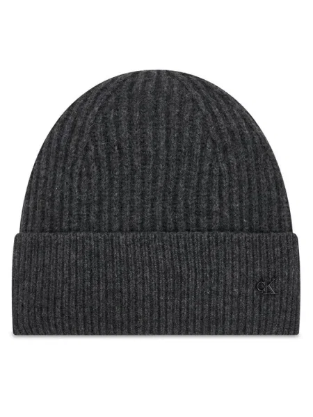 Calvin Klein Căciulă Ck Metal Wool Beanie gri