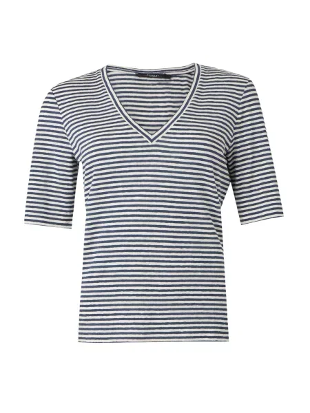 Weekend Max Mara Tricou DOPZIONE albastru marin alb