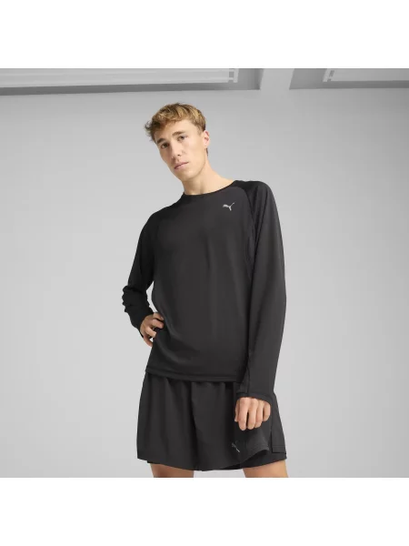 Koszulka z długim rękawem do biegania VELOCITY PUMA Black czarna