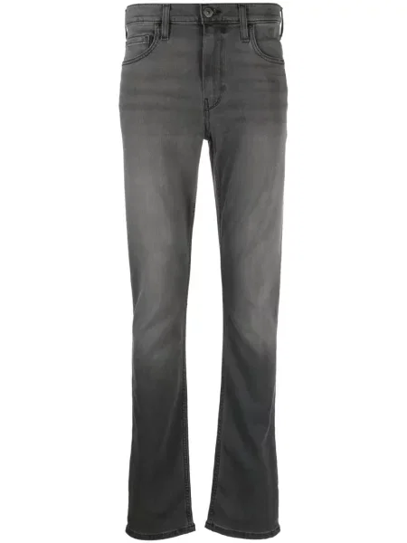 Blugi skinny Paige cu talie joasă gri