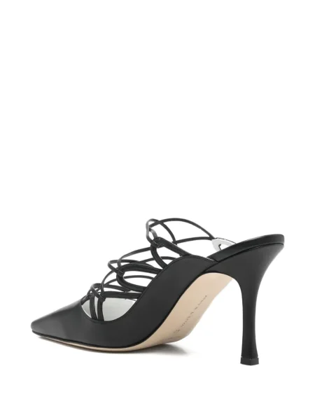 Papuci tip mules Manolo Blahnik negru