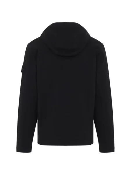 Hanorac cu glugă Stone Island cu strasuri negru