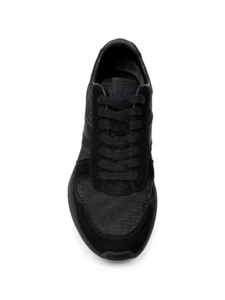 Sneakerși Hugo din piele de căprioară negru