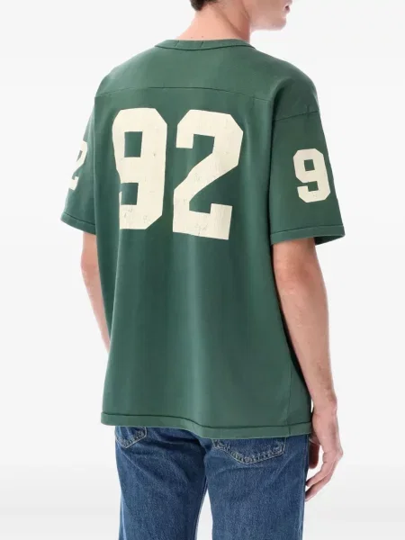 Μπλούζα Polo Ralph Lauren με σχέδιο με λαιμόκοψη v πράσινο