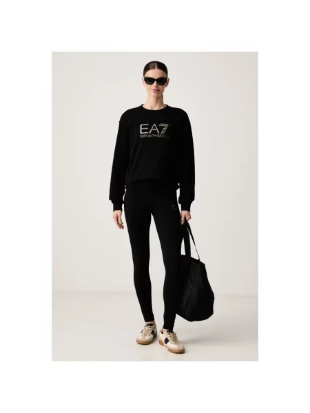Bluza Emporio Armani Ea7 z nadrukiem czarna