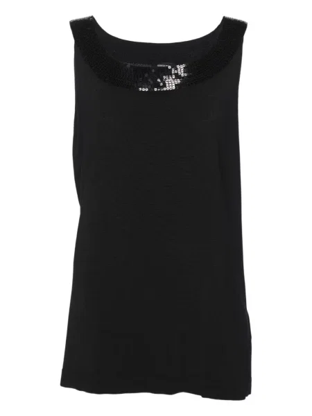 Top Elena Miro' z cekinami czarny