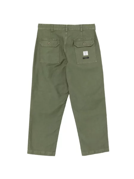 Pantaloni Engineered Garments cu autograf verde