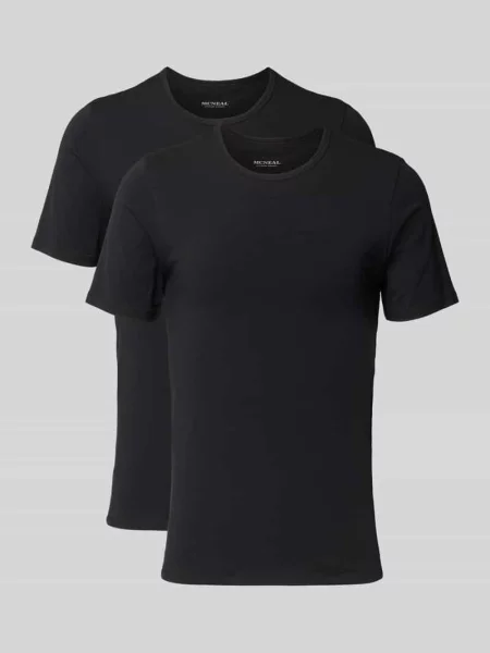 T-shirt z okrągłym dekoltem w Zestaw 2 szt. Mcneal czarna