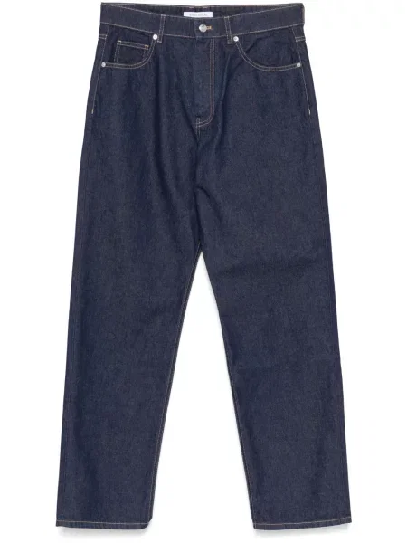 Straight fit džíny Maison Kitsuné modré