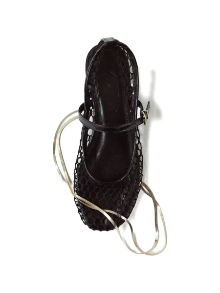 Balerini Souliers Martinez plasă alb