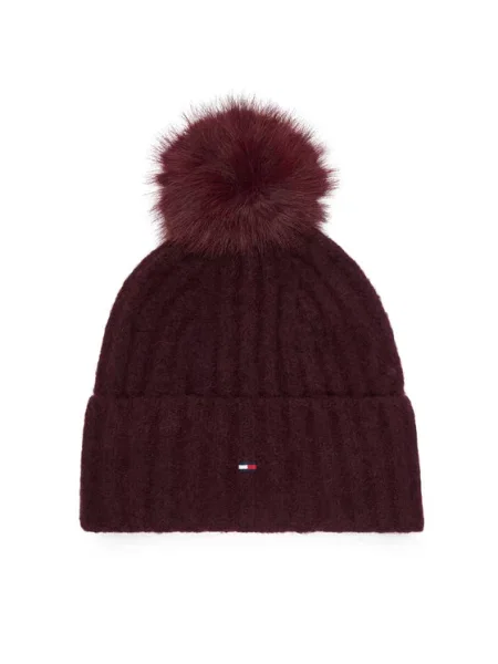 Tommy Hilfiger Kapa Th Flag Bordo rdeča