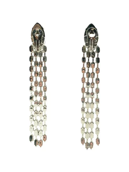 Обеци Jennifer Gibson Jewellery с кристали сребристо