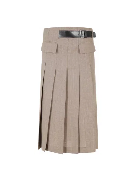 Spódnica midi Semicouture brązowa