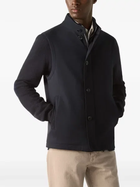 Vestă Zegna din microfibră albastru