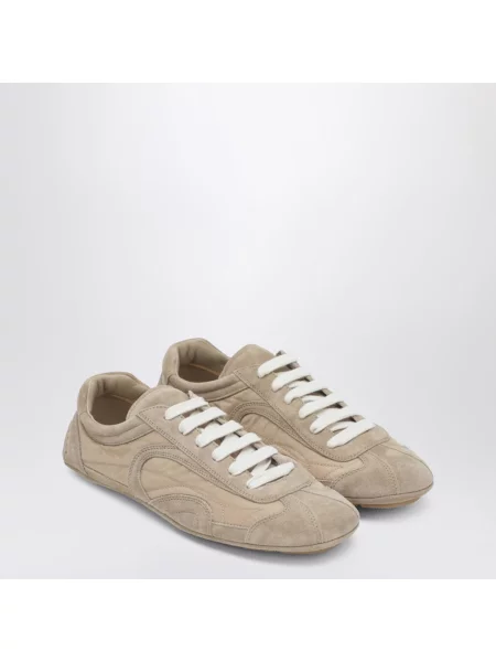 Sneakersy Prada skórzane brązowe