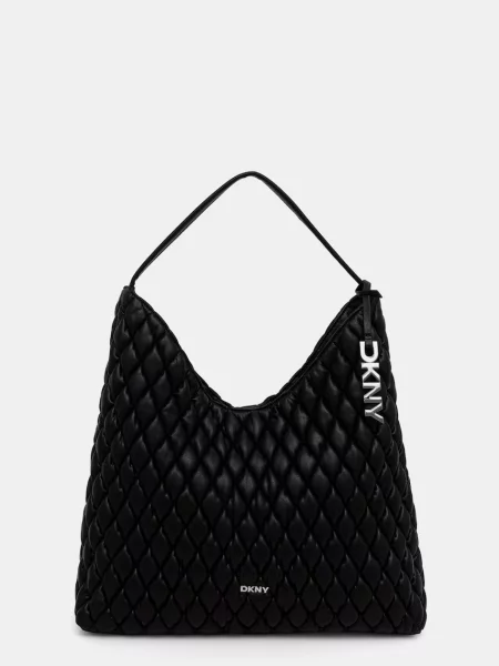 Geanta hobo Dkny din piele negru