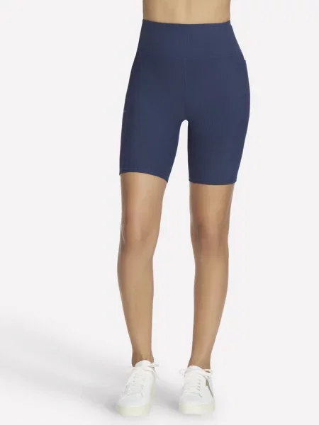 Велосипедки Skechers Go Flex Rib High Waisted 8 Inch Bike нейлон/спандекс синій