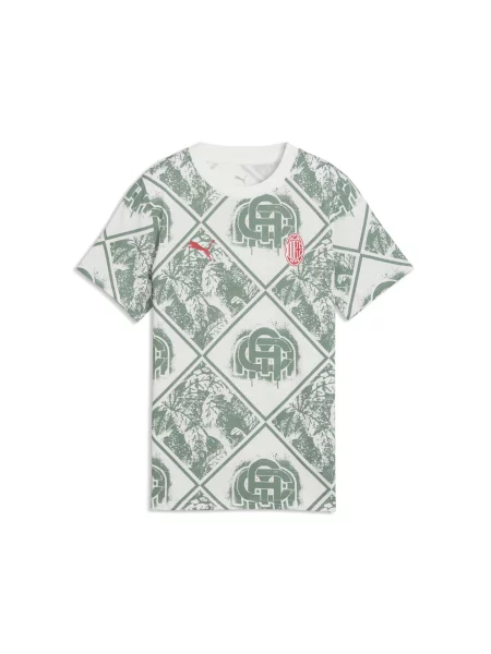 PUMA Młodzieżowa koszulka AC Milan FtblCulture Printed Akcesoria biały