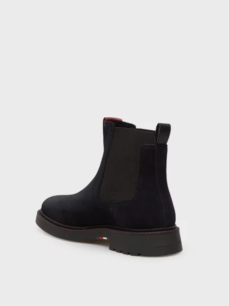 Замшеві черевики челсі Tommy Hilfiger сині