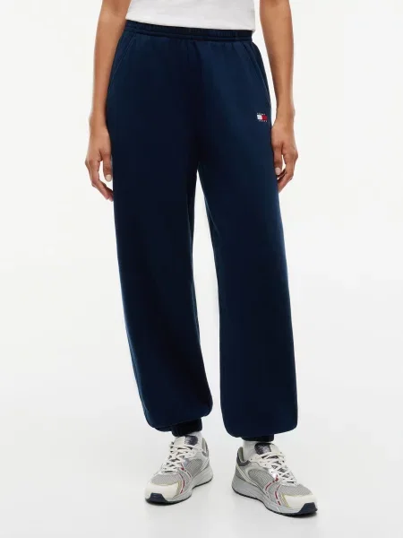 Tommy Jeans Nohavice námornícka modrá