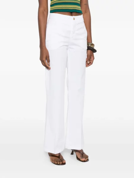Pantaloni 40 Weft alb