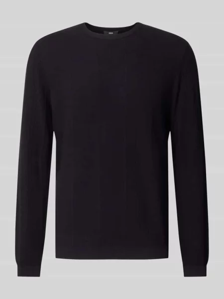 Sweter z dzianiny z mieszanki model Goa' Cinque granatowy